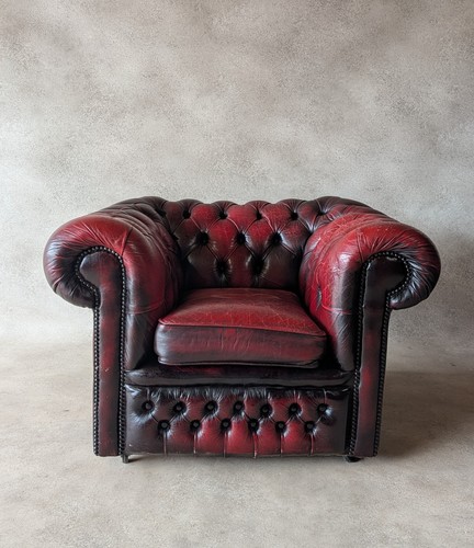 Vintage oxblood red leather - oxblood,