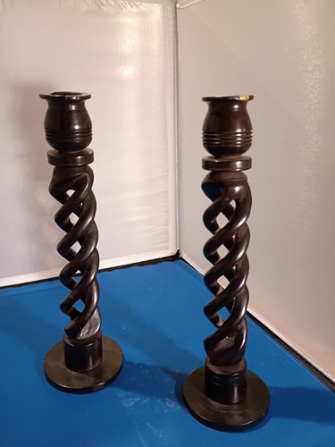 Vintage barley twist wood - barley,