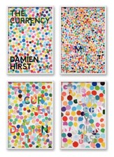DAMIEN HIRST: The Currency | 2022 FULL SET OF 4 Exhibition Posters Brand New