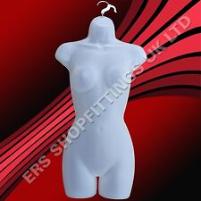 NEW Female Hanging Body Form Retail Display Mannequin (fullsdl)- SEMI CLEAR