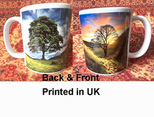 Sycamore Gap Tree Tea Coffee Mug printed Large Handle Handmade in UK