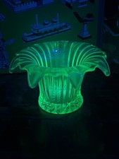 Vintage Uranium Glass Sowerby