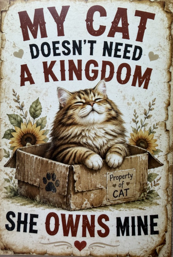 Cat attitude postcard - cat,