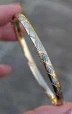 Vintage Solid 9ct Gold Hinged