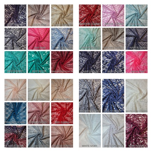 Floral lace material - floral,