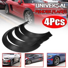 4x Universal Front Rear Car Fender Flare Wheel Arches Extra Extension Flares Kit