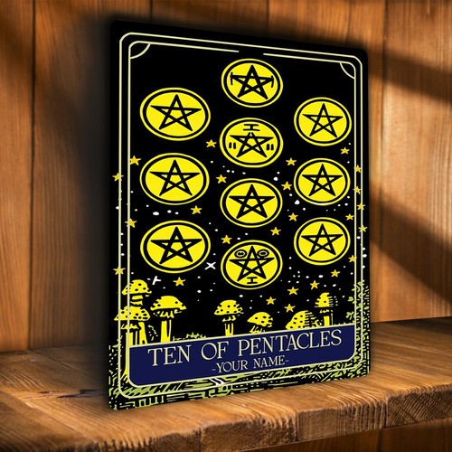 Personalised ten pentacles - personalised,