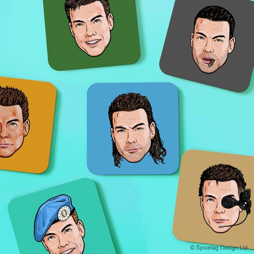 Van damme coaster set wooden - damme,