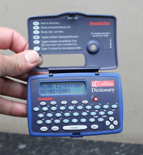 Franklin Collins Electronic Dictionary MODEL DMQ-118N TESTED WORKING NEEDS BATT