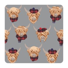 Tartan Highland Cow - Scottish