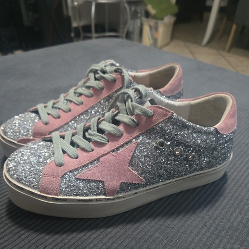 Golden goose silver glitter - golden,