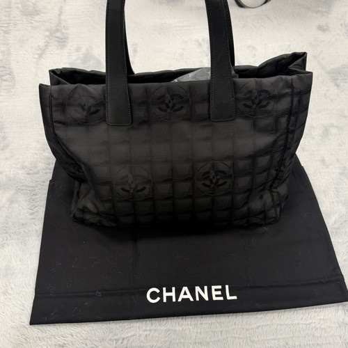 Chanel black travel line - travel, tote