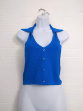 Blue Halter neck Top size 10 /