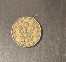 1942 Three pence Coin George