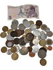 World Currency Collection Mixed Coins and Bills Lot Assortment T2348 MR04