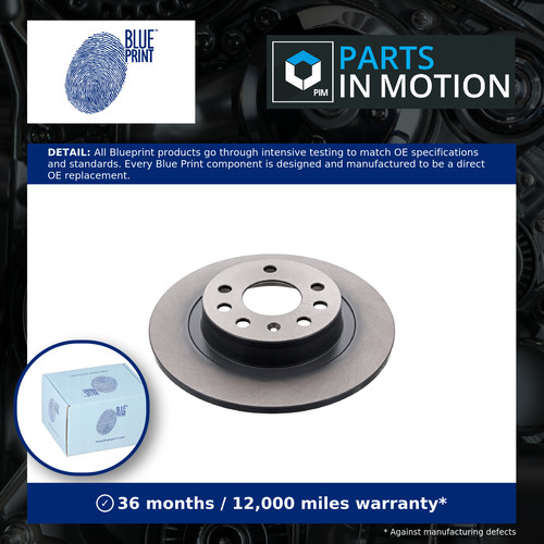 Brake discs pair solid fits - 2x,
