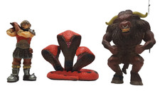 ELC Tower Of Doom Action Figures Bundle Minotaur 3 Head Snake Cobra & Barbarian