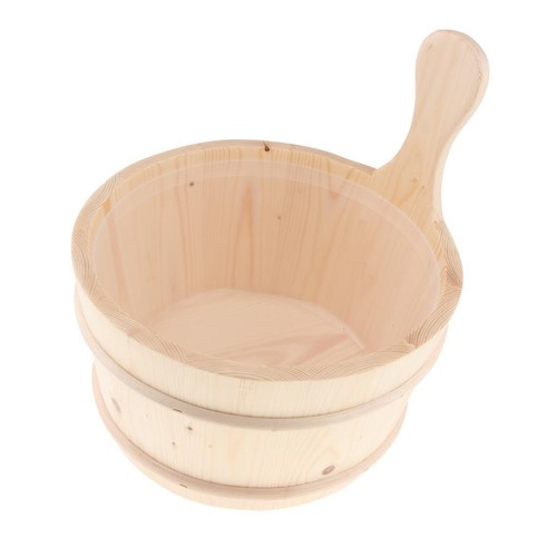 Sauna wooden bucket volume - sauna, 4l