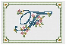 Cross stitch sampler - cross, kit