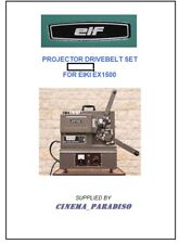 DRIVE BELT PULLEY BELT SET FOR EIKI EX1500 16mm PROJECTOR NEW REVISED 5 BELT SET