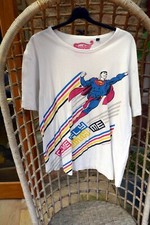 Sugar Daddy Mens T-Shirt DC Comics Superman 'Come Fly With Me' Design White UK L