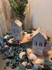 Two Shabby Chic White Tealight