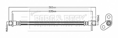 Borg beck bbh8756 brake - &,