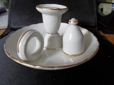 Vintage Ceramic  Wee Willie Winkie Candle Holder with Snuffer