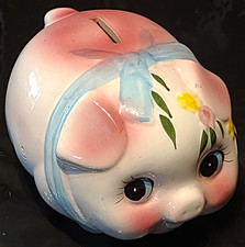 Vintage Jumbo Piggy Bank Made