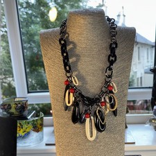 Chunky design Necklace Black Red  Blue Women's Jewellery 