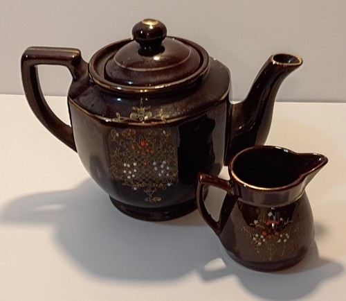 Tea pot lid creamer - w,