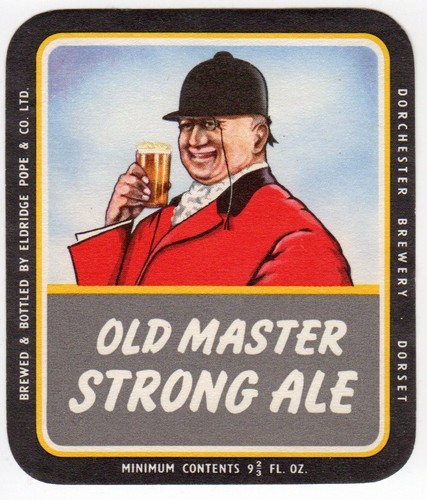 Beer label eldridge pope - pope, old