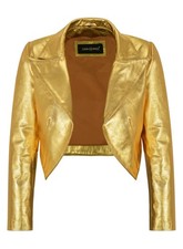 Ladies Shinny Cropped Leather
