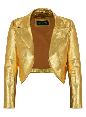 Ladies shinny cropped leather - ladies,