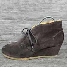 Clarks Originals Desert Wedge Size UK 8 Dark Brown Suede Ankle Boots Yarra 