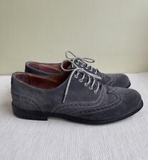 Russell & Bromley Grey Suede Leather Brogues Size 37.5 UK 4.5 Lace Up