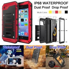 IP68 Waterproof Military Rugged Metal Case Cover & Screen Protector For iPhone