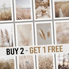 Neutral Beige Brown Botanical