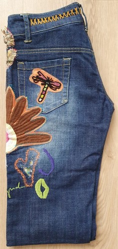 Desigual embroidered blue - desigual,