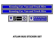 DINKY  ATLANTEAN  BUS STICKER SET KENNING