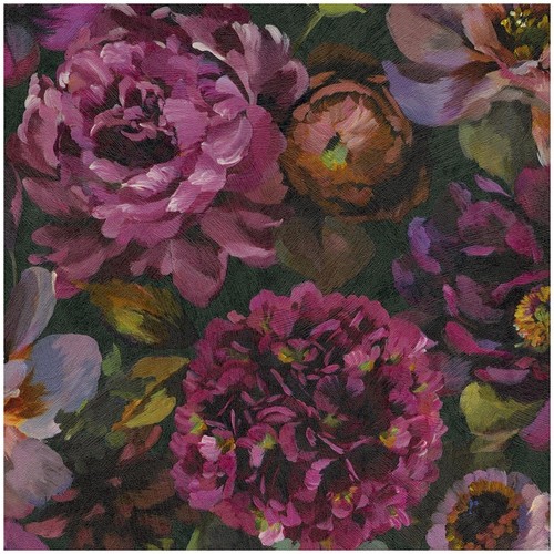 Floral peony wallpaper purple - peony,