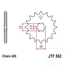JT Front Sprocket 10 Tooth 420 Pitch JTF562.10 Fits Yamaha FS1 50 1979-1980