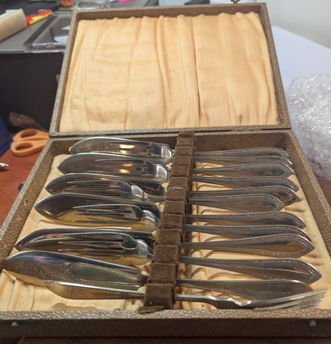 Vintage dessert cutlery - , set