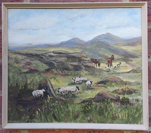 Original vintage oil board - on,