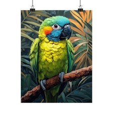 Blue Headed Macaw Bird Art