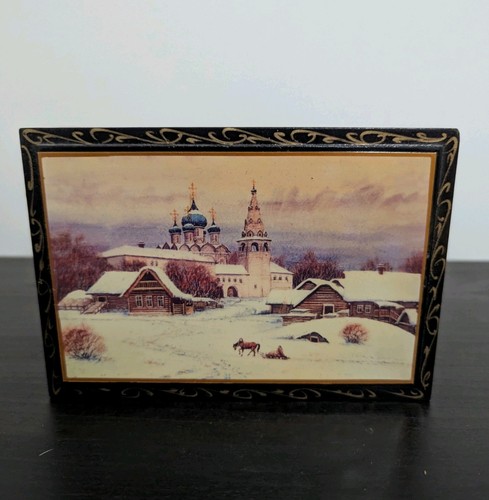 Russian black lacquer - russian, hand