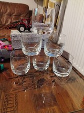 Vintage Mikasa Old Fashioned Tumblers. Heavy Base. Signed. Set Of 6. 