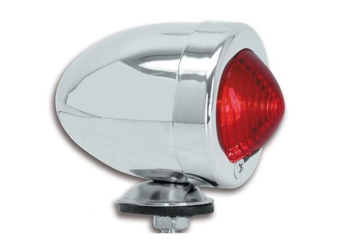 Chrome red bullet marker - red,