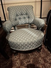 Victorian Upholstered Open Armchair 