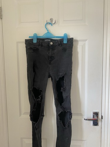 Black ripped jeans size - black,